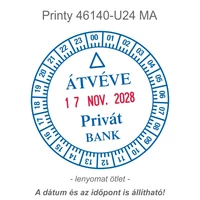 Kép 2/2 - Printy 46140-U24 MA lenyomat ötlet állítható dátummal és időponttal