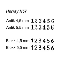 Kép 2/2 - Sorszámozó Horray H57 - 6 karakteres